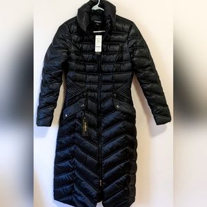 NEW WITH TAG BEBE CHEVRON MAXI PUFFER COAT